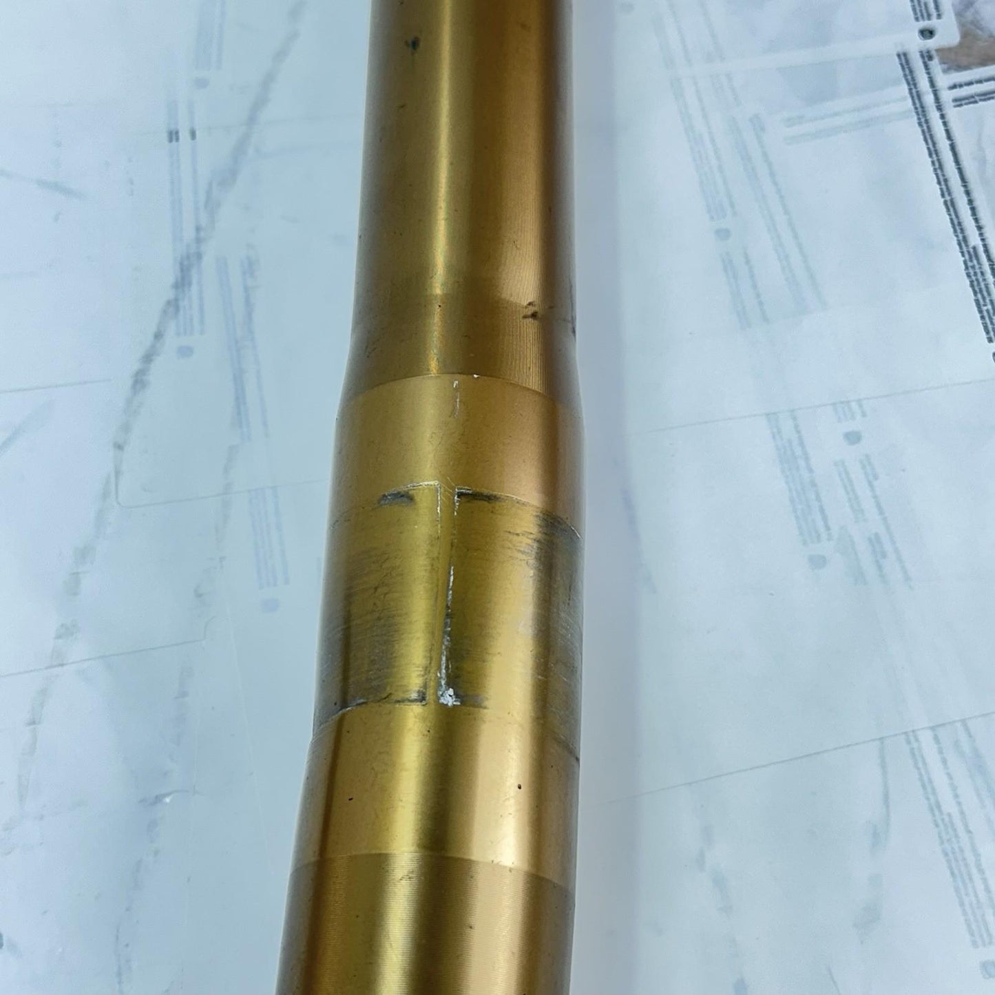 2013 - 2017 TRIUMPH DAYTONA 675 FRONT FORKS SUSPENSION SHOCKS ABSORBERS *BENT*