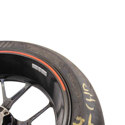 2020 - 2024 DUCATI PANIGALE V2 REAR WHEEL BACK RIM TIRE BLACK STRAIGHT STOCK