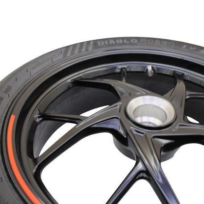 2020 - 2024 DUCATI PANIGALE V2 REAR WHEEL BACK RIM TIRE BLACK STRAIGHT STOCK