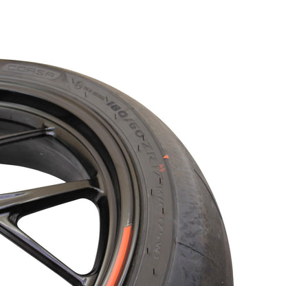 2020 - 2024 DUCATI PANIGALE V2 REAR WHEEL BACK RIM TIRE BLACK STRAIGHT STOCK