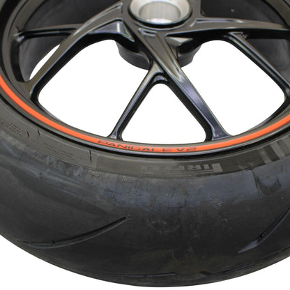 2020 - 2024 DUCATI PANIGALE V2 REAR WHEEL BACK RIM TIRE BLACK STRAIGHT STOCK