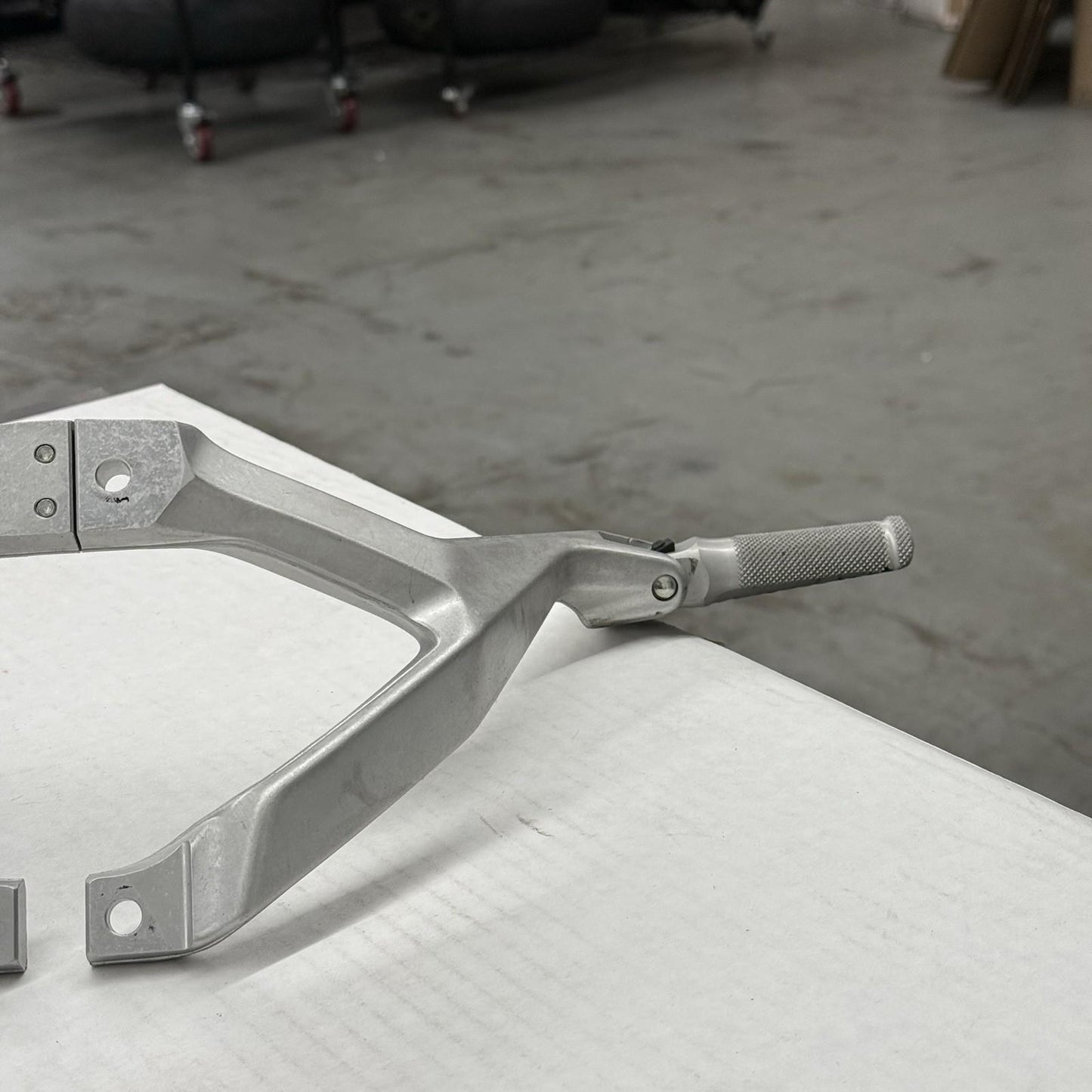 2020 - 2024 DUCATI PANIGALE V2 PASSENGER PEG REAR BACK SET PAIR SILVER STOCK