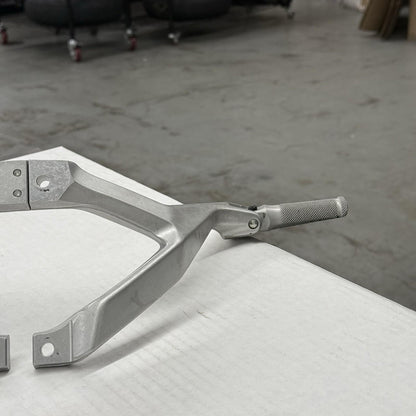 2020 - 2024 DUCATI PANIGALE V2 PASSENGER PEG REAR BACK SET PAIR SILVER STOCK
