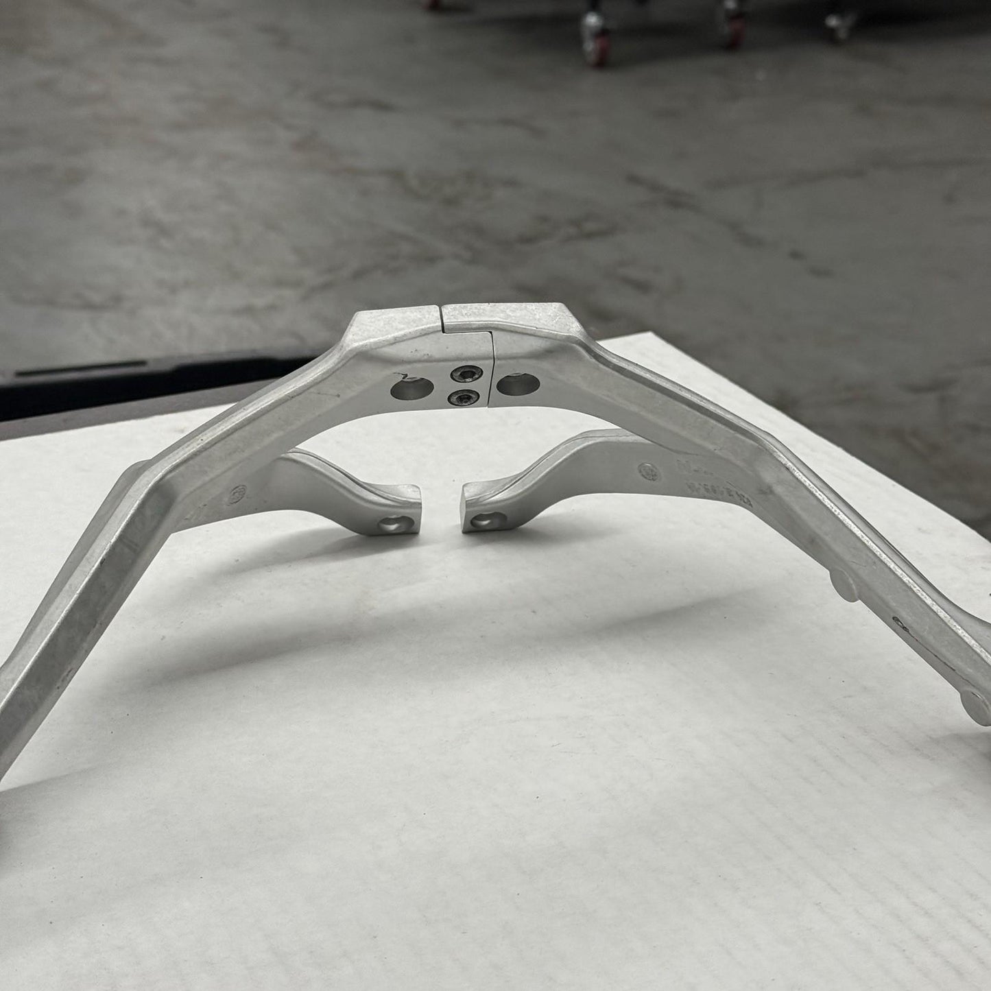 2020 - 2024 DUCATI PANIGALE V2 PASSENGER PEG REAR BACK SET PAIR SILVER STOCK