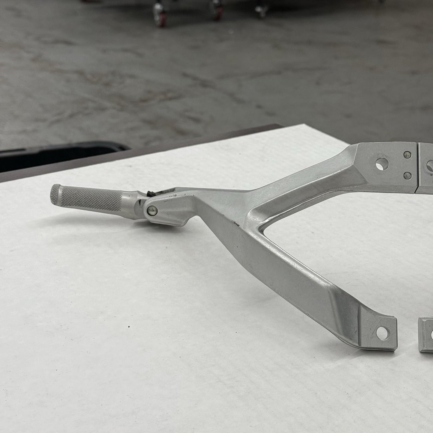 2020 - 2024 DUCATI PANIGALE V2 PASSENGER PEG REAR BACK SET PAIR SILVER STOCK