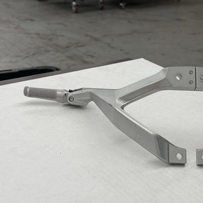2020 - 2024 DUCATI PANIGALE V2 PASSENGER PEG REAR BACK SET PAIR SILVER STOCK
