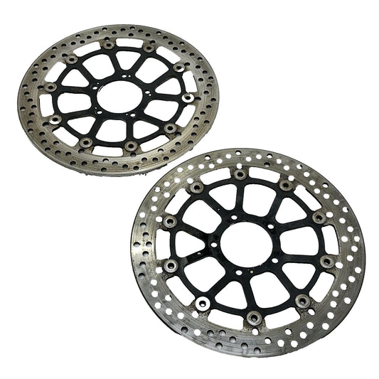 2016 - 2018 DUCATI HYPERMOTARD 939 FRONT BRAKE ROTORS DISC SET PAIR BREMBO
