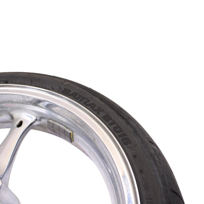 2006 2007 SUZUKI GSXR600 GSXR750 FRONT WHEEL RIM TIRE RUBBER CHROME STRAIGHT