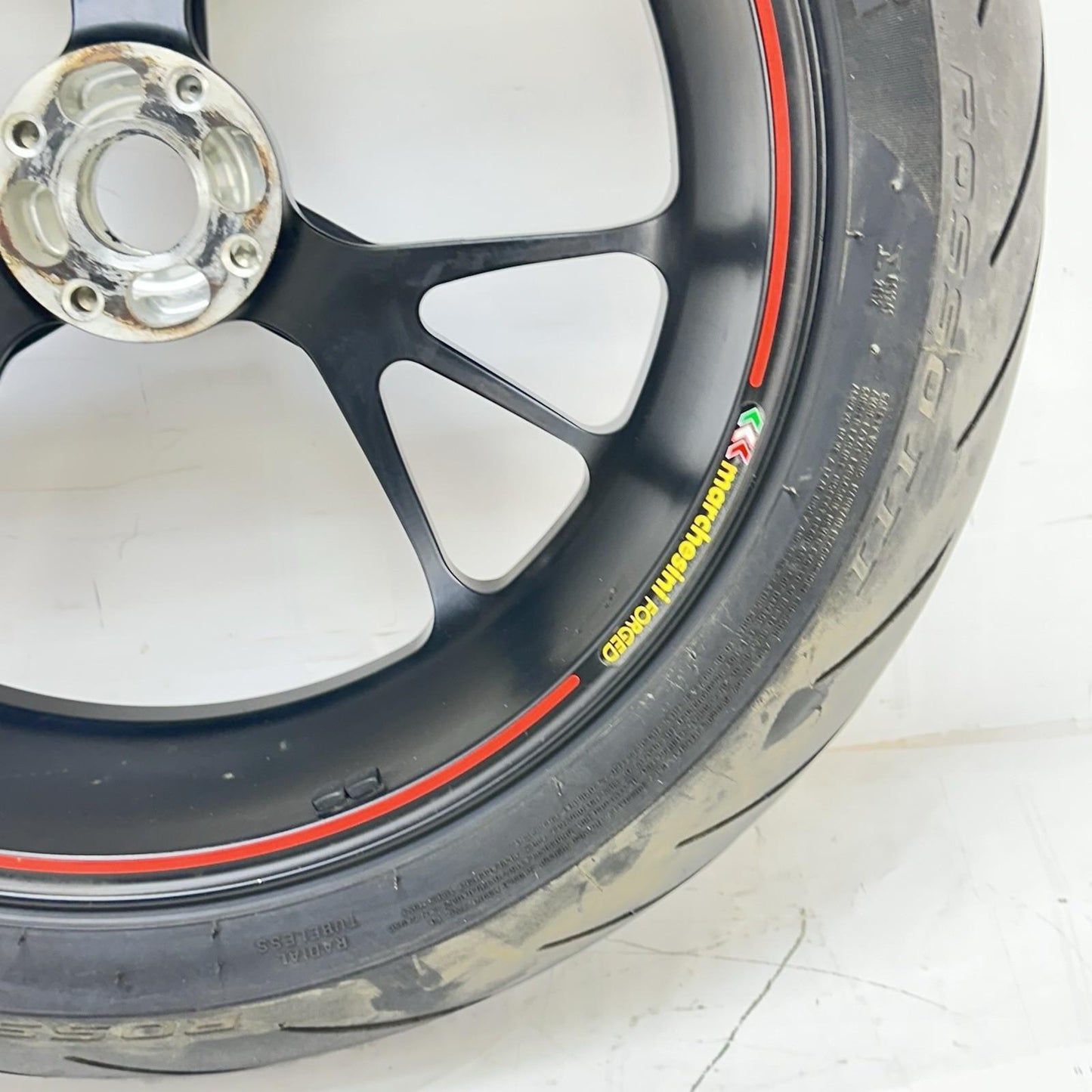 2016 - 2018 DUCATI HYPERMOTARD 939 REAR WHEEL BACK RIM TIRE MARCHESINI FORGED