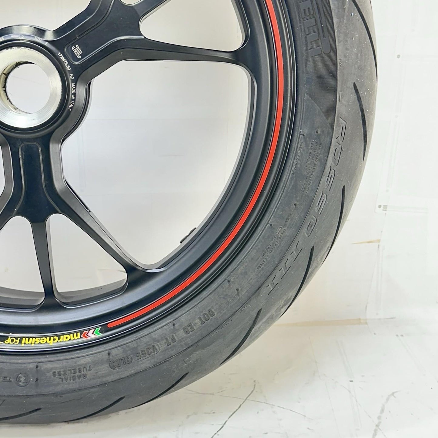 2016 - 2018 DUCATI HYPERMOTARD 939 REAR WHEEL BACK RIM TIRE MARCHESINI FORGED