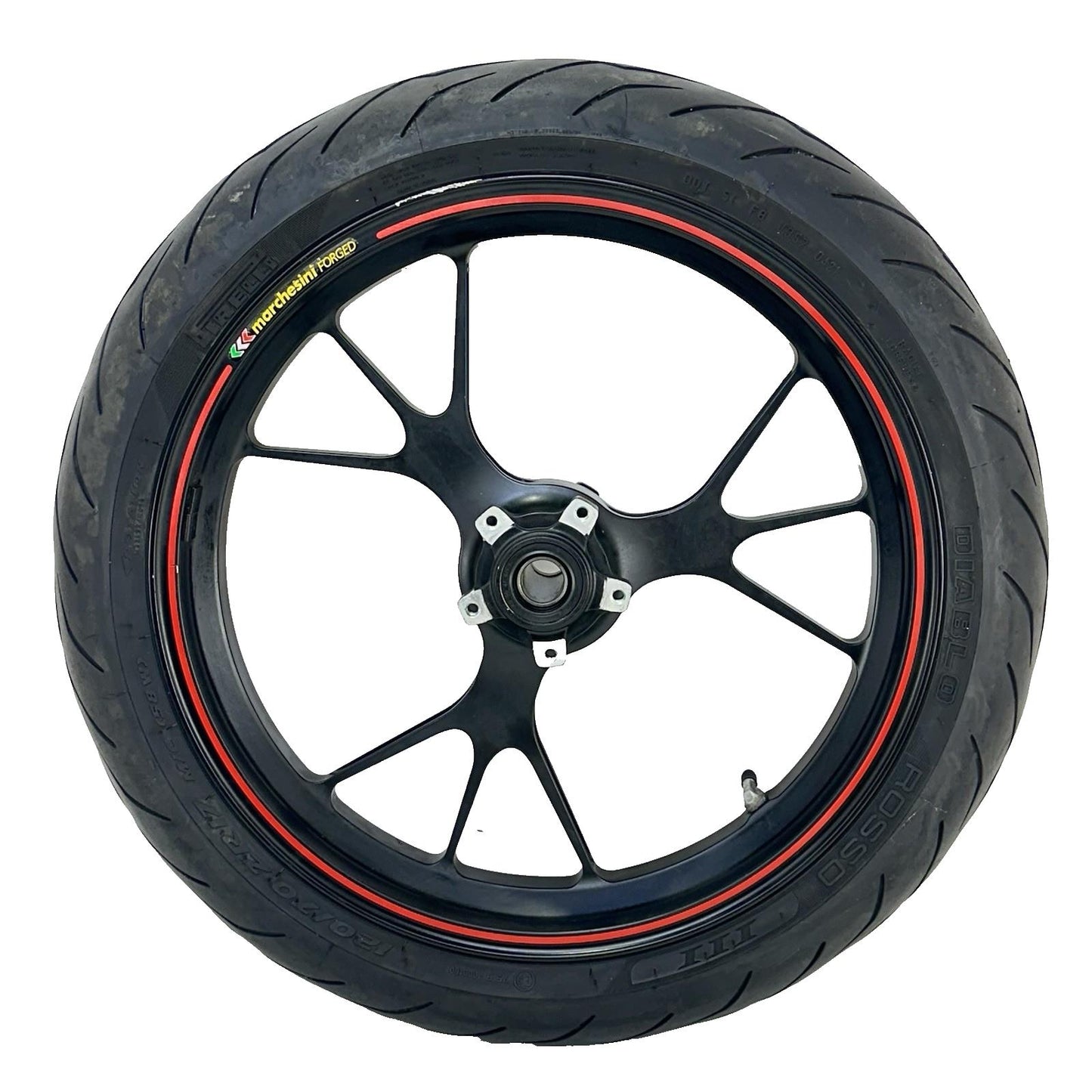 2016 - 2018 DUCATI HYPERMOTARD 939 FRONT WHEEL RIM TIRE BLACK MARCHESINI FORGED