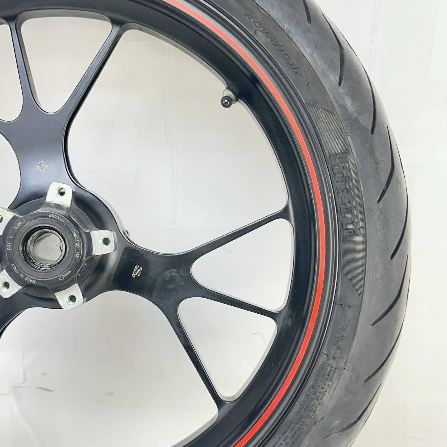 2016 - 2018 DUCATI HYPERMOTARD 939 FRONT WHEEL RIM TIRE BLACK MARCHESINI FORGED