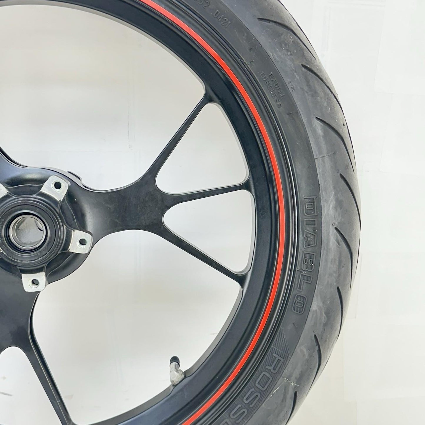 2016 - 2018 DUCATI HYPERMOTARD 939 FRONT WHEEL RIM TIRE BLACK MARCHESINI FORGED