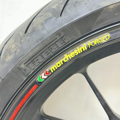 2016 - 2018 DUCATI HYPERMOTARD 939 FRONT WHEEL RIM TIRE BLACK MARCHESINI FORGED