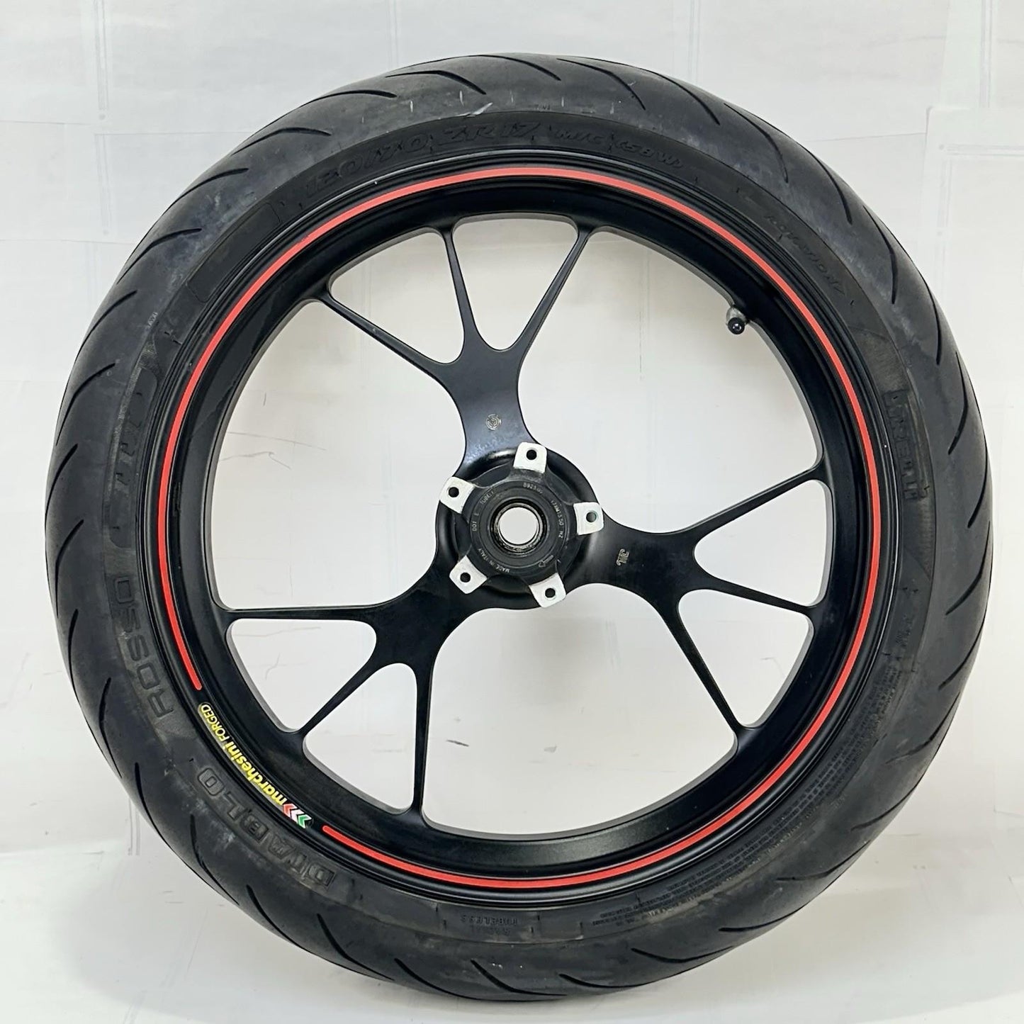 2016 - 2018 DUCATI HYPERMOTARD 939 FRONT WHEEL RIM TIRE BLACK MARCHESINI FORGED