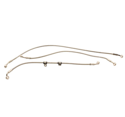 2009 - 2012 TRIUMPH DAYTONA 675R BRAKE LINES SET STEEL BRAIDED FRONT REAR 675