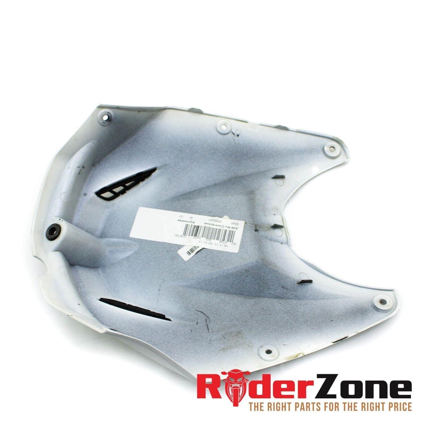 2010 - 2014 BMW S1000RR GAS TANK FAIRING COWL COVER TRIM FUEL CELL WHITE FRONT