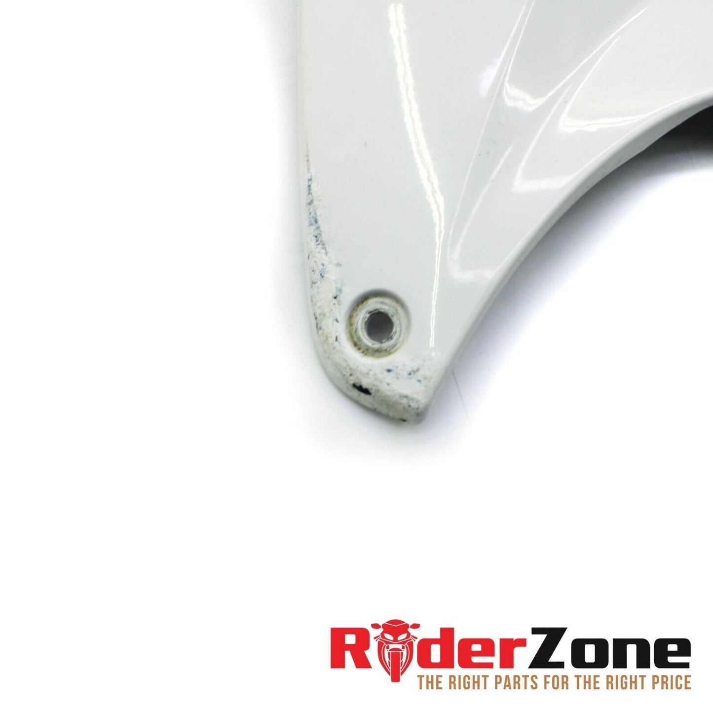 2010 - 2014 BMW S1000RR GAS TANK FAIRING COWL COVER TRIM FUEL CELL WHITE FRONT