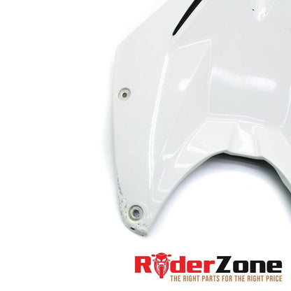 2010 - 2014 BMW S1000RR GAS TANK FAIRING COWL COVER TRIM FUEL CELL WHITE FRONT