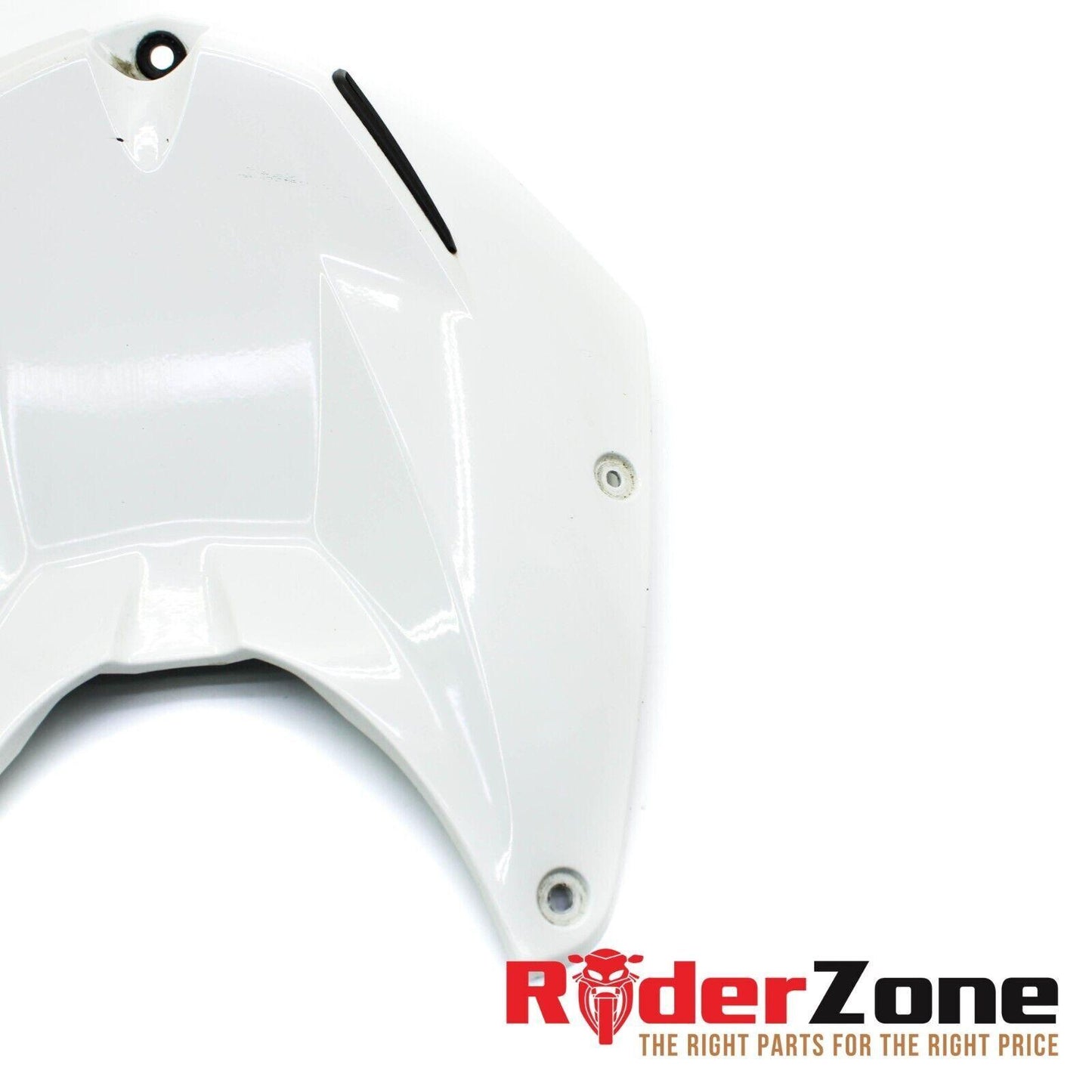 2010 - 2014 BMW S1000RR GAS TANK FAIRING COWL COVER TRIM FUEL CELL WHITE FRONT