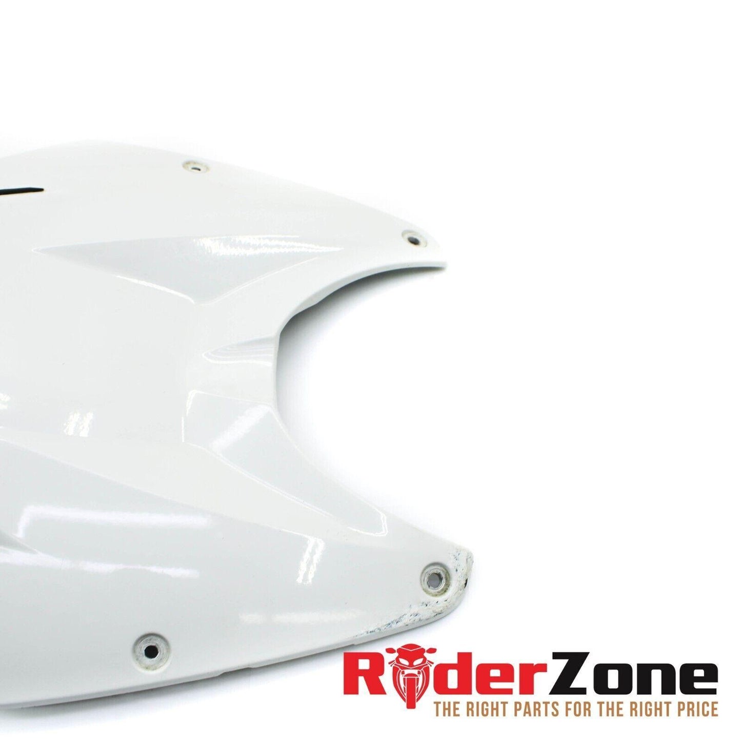 2010 - 2014 BMW S1000RR GAS TANK FAIRING COWL COVER TRIM FUEL CELL WHITE FRONT
