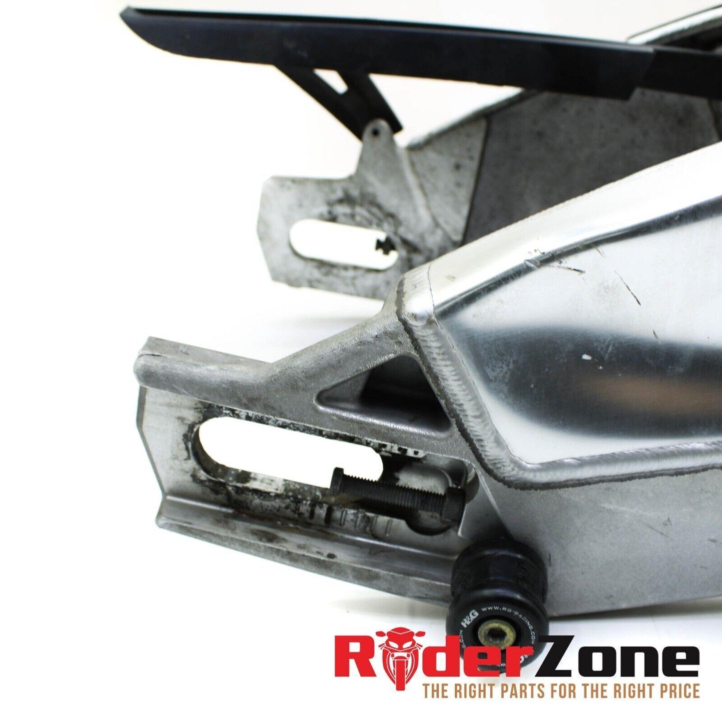 2010 - 2014 BMW S1000RR SWINGARM REAR FRAME ARM SILVER CHAIN GUARD STRAIGHT
