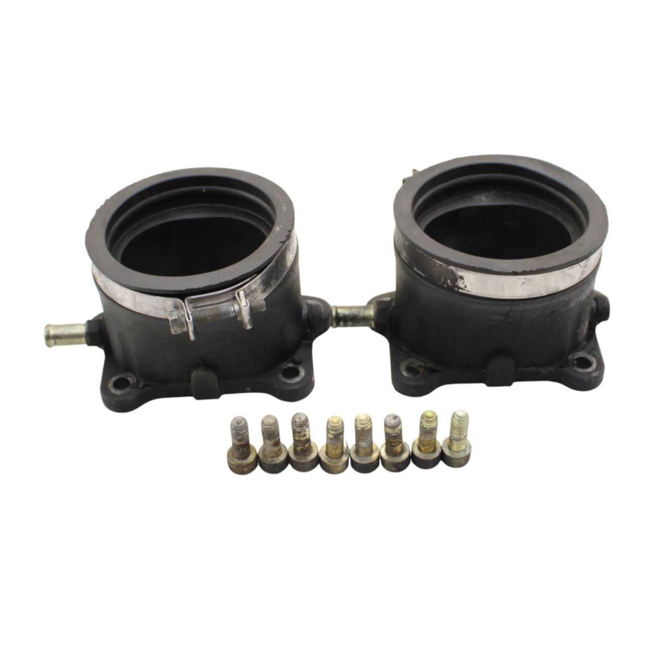 2003 - 2006 DUCATI 999 INTAKE MANIFOLD BOOTS ENGINE CLAMPS SET PAIR BOLTS