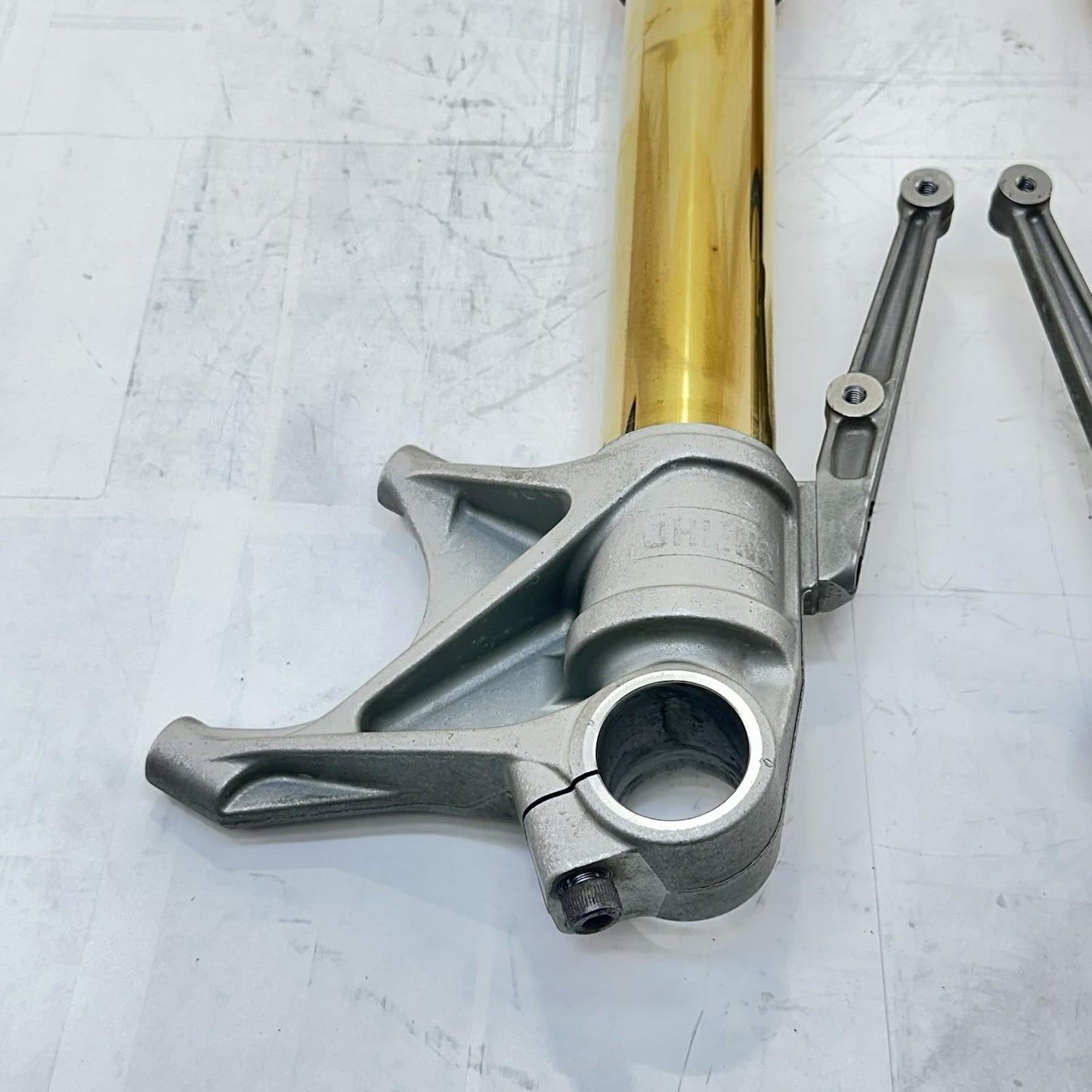 2016 - 2018 DUCATI HYPERMOTARD 939 FRONT FORKS SUSPENSION TUBES SET PAIR YELLOW