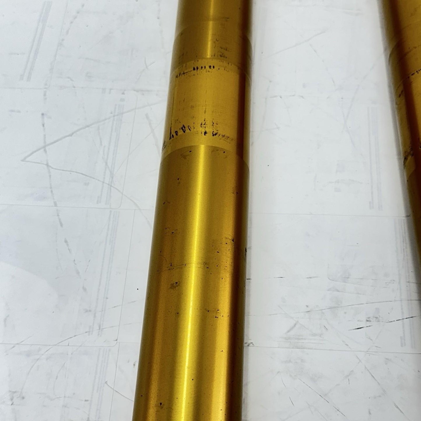 2016 - 2018 DUCATI HYPERMOTARD 939 FRONT FORKS SUSPENSION TUBES SET PAIR YELLOW