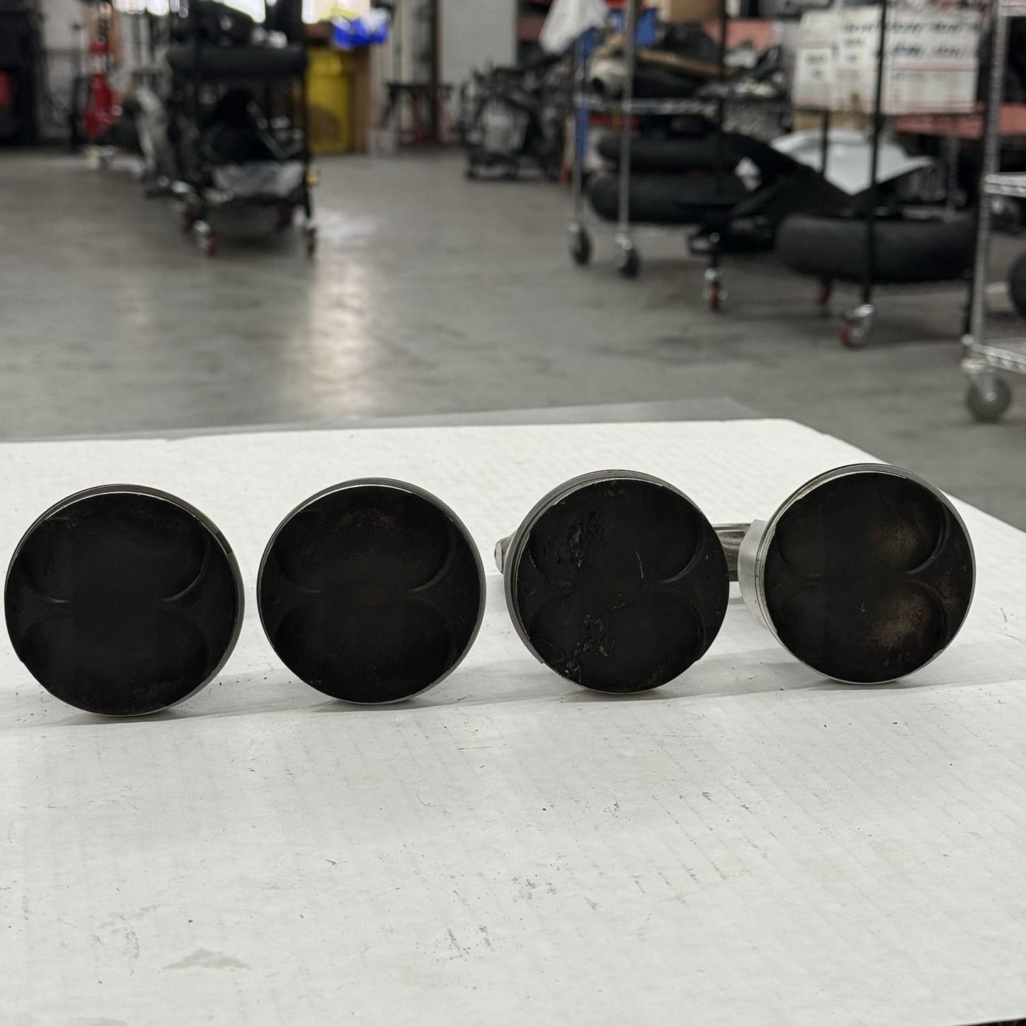 2004 2005 KAWASAKI NINJA ZX10R PISTONS SET ENGINE MOTOR BLOCK