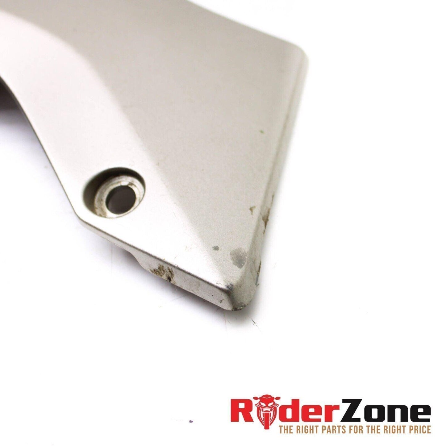 2011 - 2015 KAWASAKI NINJA ZX10R RIGHT FAIRING MID SIDE COWLING SILVER LOWER