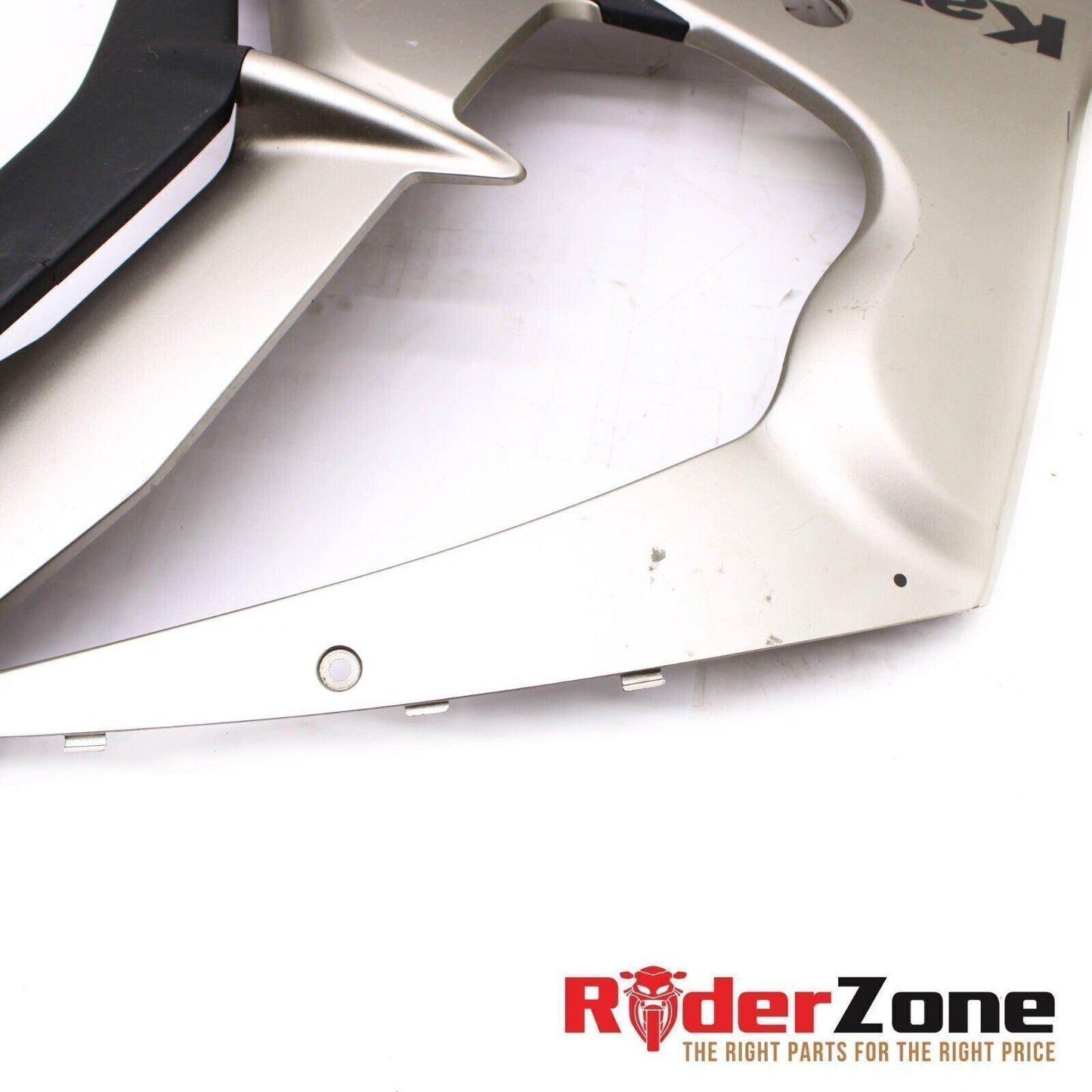 2011 - 2015 KAWASAKI NINJA ZX10R RIGHT FAIRING MID SIDE COWLING SILVER LOWER
