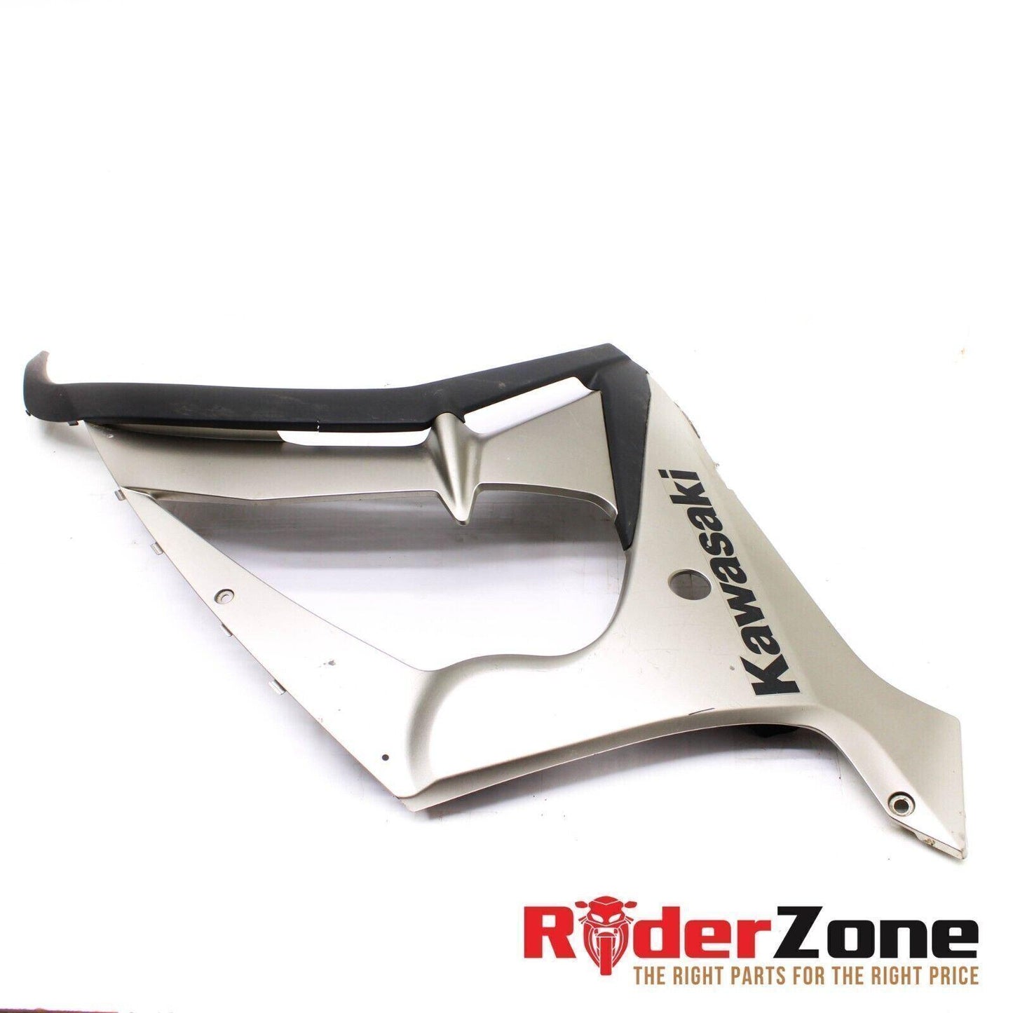2011 - 2015 KAWASAKI NINJA ZX10R RIGHT FAIRING MID SIDE COWLING SILVER LOWER