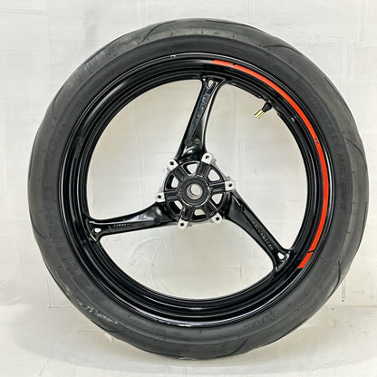 2011 - 2026 SUZUKI GSX 600 GSXR 750 FRONT WHEEL RIM TIRE RUBBER *SLIGHT SCUFFS*