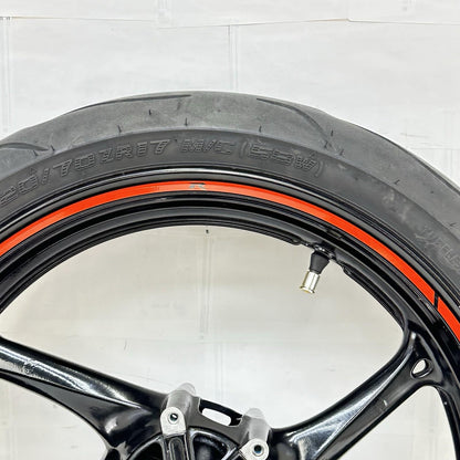2011 - 2026 SUZUKI GSX 600 GSXR 750 FRONT WHEEL RIM TIRE RUBBER *SLIGHT SCUFFS*
