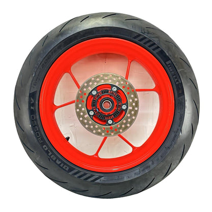 2021 - 2024 APRILIA TUONO V4 1100 REAR WHEEL RIM BRAKE ROTOR TIRE RUBBER RED