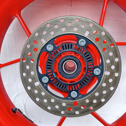 2021 - 2024 APRILIA TUONO V4 1100 REAR WHEEL RIM BRAKE ROTOR TIRE RUBBER RED