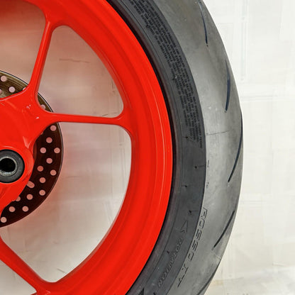 2021 - 2024 APRILIA TUONO V4 1100 REAR WHEEL RIM BRAKE ROTOR TIRE RUBBER RED