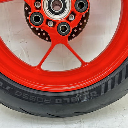 2021 - 2024 APRILIA TUONO V4 1100 REAR WHEEL RIM BRAKE ROTOR TIRE RUBBER RED