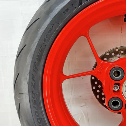 2021 - 2024 APRILIA TUONO V4 1100 REAR WHEEL RIM BRAKE ROTOR TIRE RUBBER RED