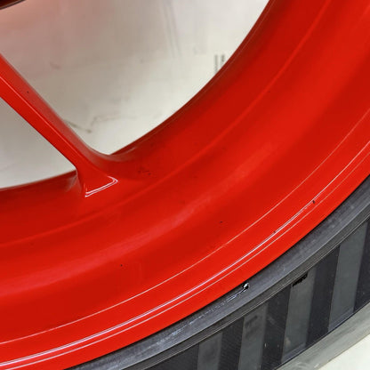 2021 - 2024 APRILIA TUONO V4 1100 REAR WHEEL RIM BRAKE ROTOR TIRE RUBBER RED
