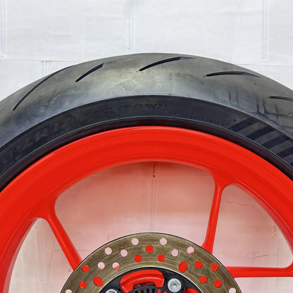2021 - 2024 APRILIA TUONO V4 1100 REAR WHEEL RIM BRAKE ROTOR TIRE RUBBER RED