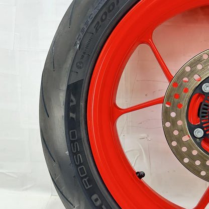 2021 - 2024 APRILIA TUONO V4 1100 REAR WHEEL RIM BRAKE ROTOR TIRE RUBBER RED