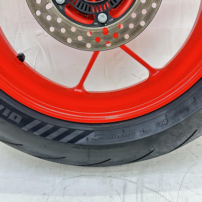 2021 - 2024 APRILIA TUONO V4 1100 REAR WHEEL RIM BRAKE ROTOR TIRE RUBBER RED