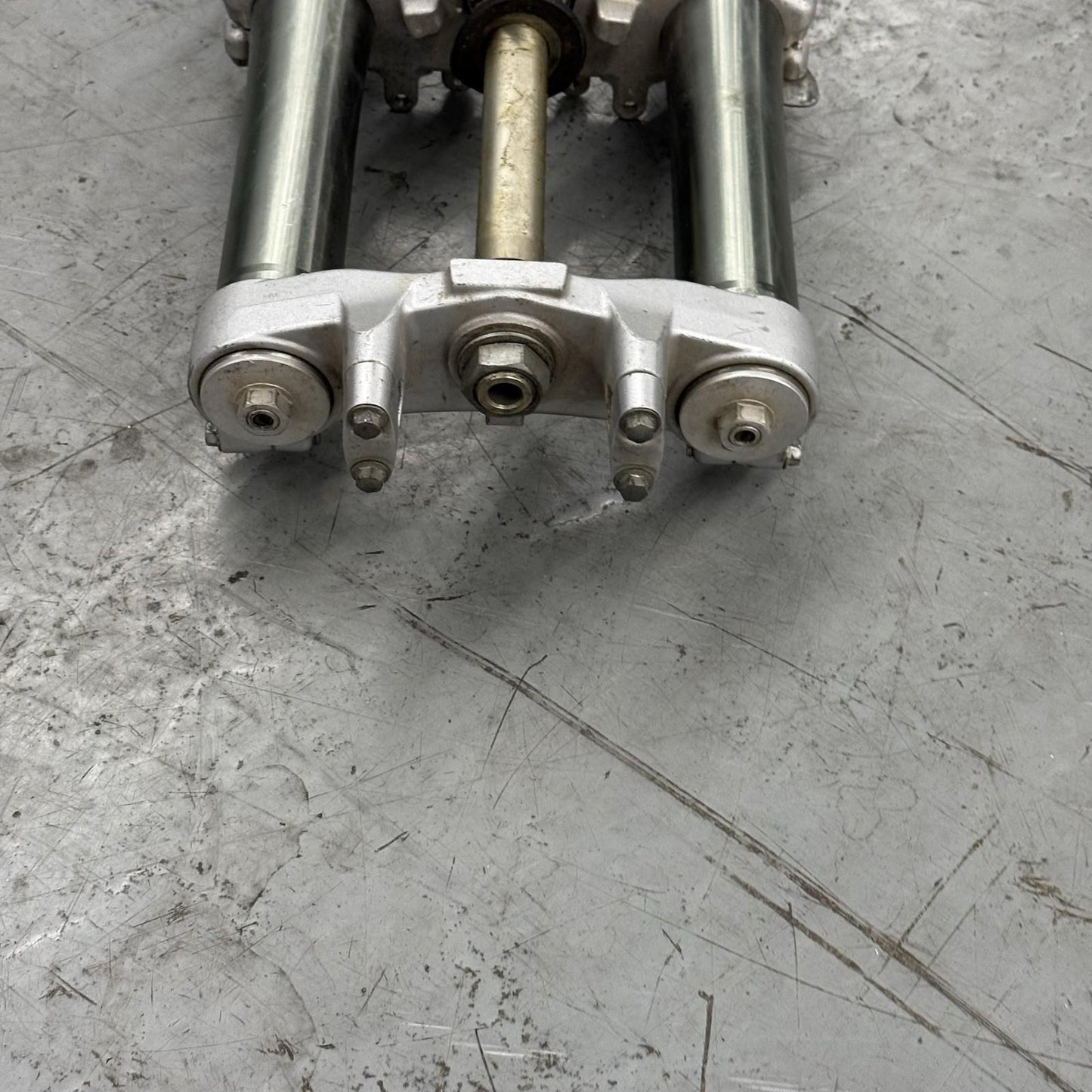 1994 1995 YAMAHA YZ250 FORKS FRONT SUSPENSION TRIPLE TREE STRAIGHT STOCK