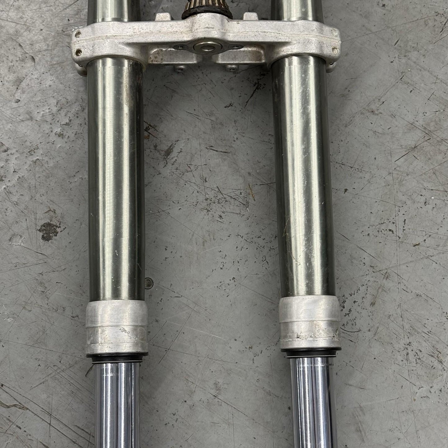 1994 1995 YAMAHA YZ250 FORKS FRONT SUSPENSION TRIPLE TREE STRAIGHT STOCK