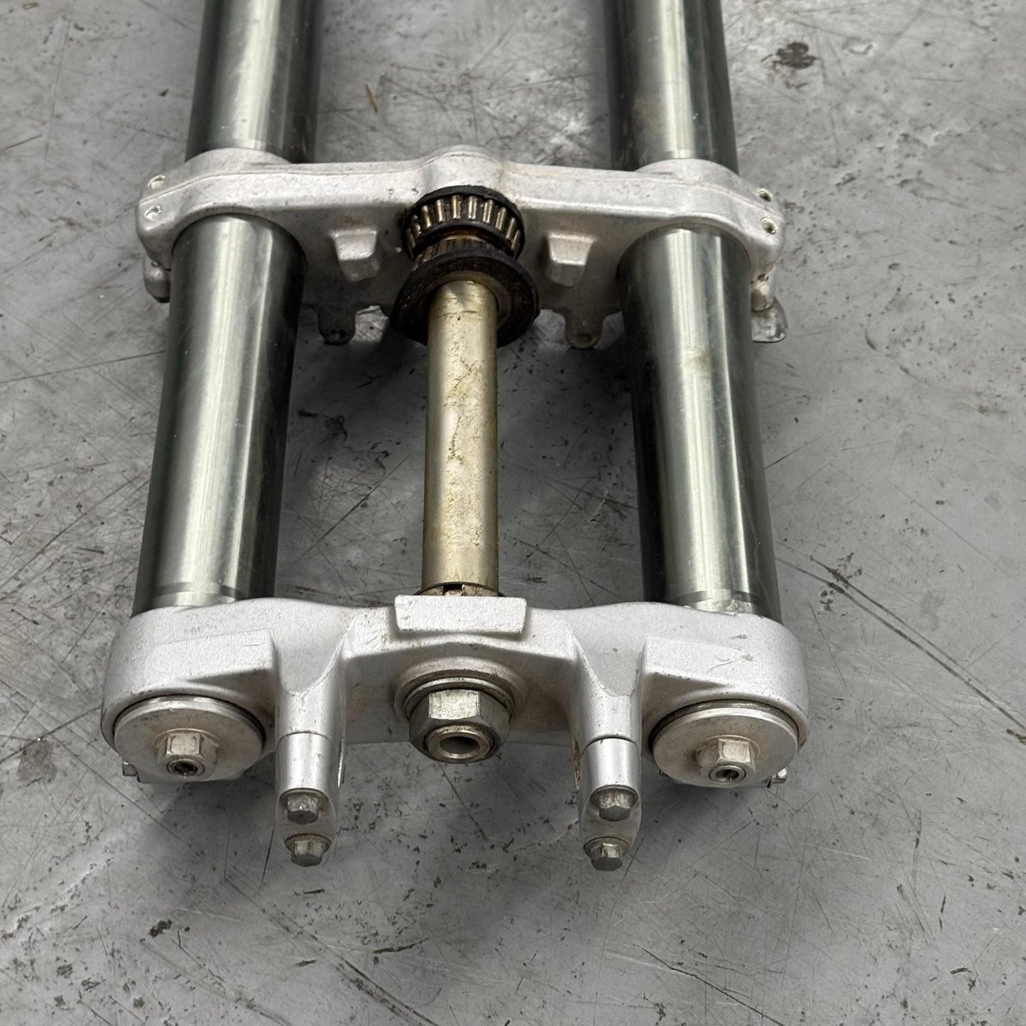 1994 1995 YAMAHA YZ250 FORKS FRONT SUSPENSION TRIPLE TREE STRAIGHT STOCK