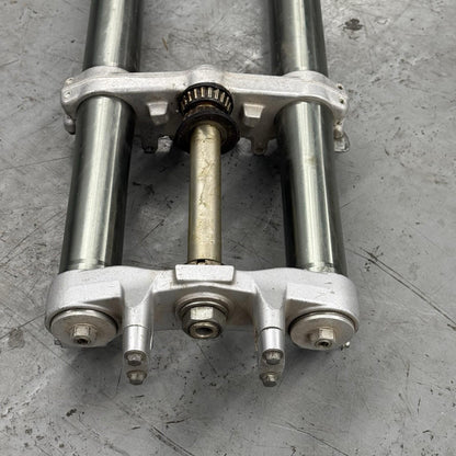 1994 1995 YAMAHA YZ250 FORKS FRONT SUSPENSION TRIPLE TREE STRAIGHT STOCK