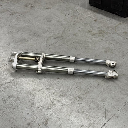 1994 1995 YAMAHA YZ250 FORKS FRONT SUSPENSION TRIPLE TREE STRAIGHT STOCK