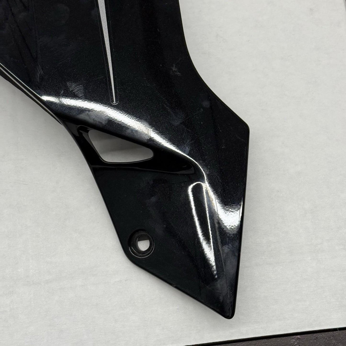 2012 - 2019 KAWASAKI ZX6R LOWER RIGHT SIDE BELLY PAN FAIRING BLACK ABS ZX 636